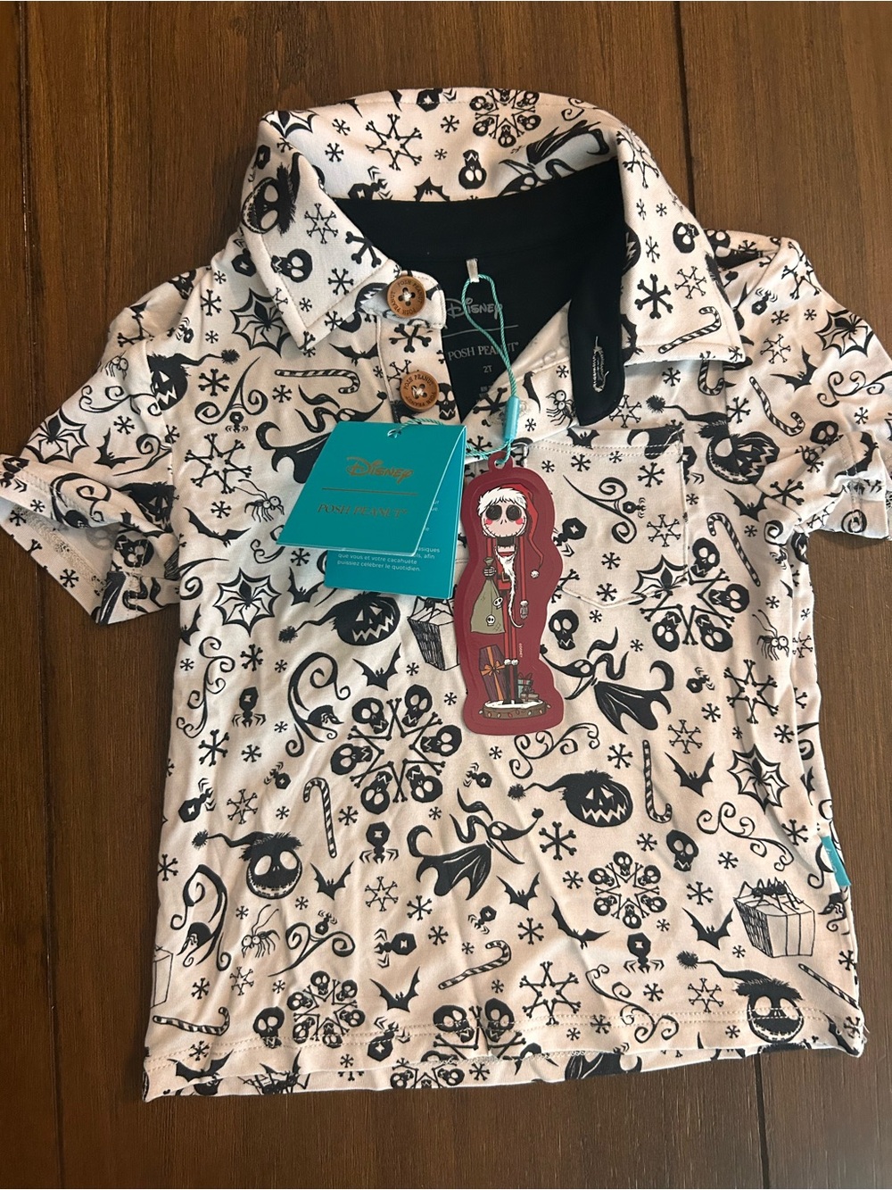 Posh Peanut Nightmare Before Christmas polo